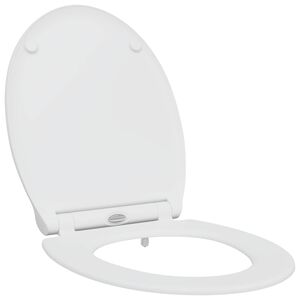 vidaXL Toiletzitting Wit 45,5 x 37,5 x 3,8 cm Duroplast