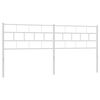 vidaXL Vervangend hoofdbord 180 cm metaal wit