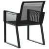 vidaXL Tuinstoelen 2 st poly rattan zwart