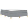 vidaXL Bedframe met matras Lichtgrijs 140 x 200 cm Stof