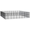 vidaXL Hondenkennel 74,65 m&sup2; staal