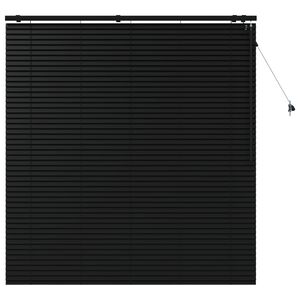 vidaXL Jaloezie Zwart 160 x 160 cm 35 mm Massief Paulowniahout