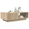 vidaXL Salontafel met lade Sonoma Eiken 95 x 55 x 31 cm Bewerkt hout