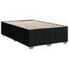 vidaXL Boxspring met matras stof zwart 120x190 cm