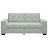 vidaXL Loveseat bank 140 cm fluweel lichtgrijs
