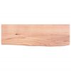 vidaXL Wandschap 60x20x4 cm behandeld massief eikenhout lichtbruin