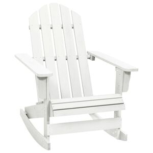 vidaXL Tuinschommelstoel hout wit