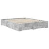 vidaXL Bedframe met hoofdeinde Beton Grijs 160 x 200 cm Bewerkt hout