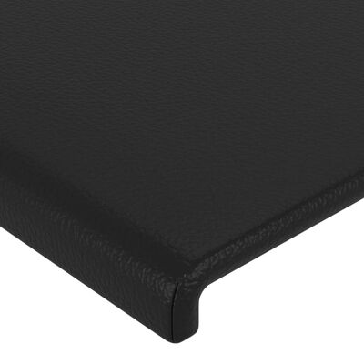 vidaXL Bedframe met hoofdeinde kunstleer zwart 200x200 cm