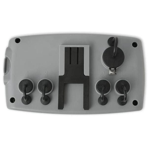 vidaXL Watertimer automatisch met 4 stations en vochtsensor 3 V