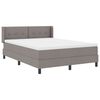 vidaXL Boxspringbed met matras Taupe 200 x 160 cm Polyester