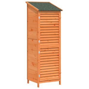 vidaXL Tuinschuur Bruin 59 x 56 x 176 cm Massief Vurenhout