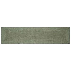 vidaXL Vloerkleden Rechthoekig Olijfgroen 60 x 200 cm Jute