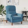 vidaXL Fauteuil Blauw 76 x 94 x 102 cm Fluweel