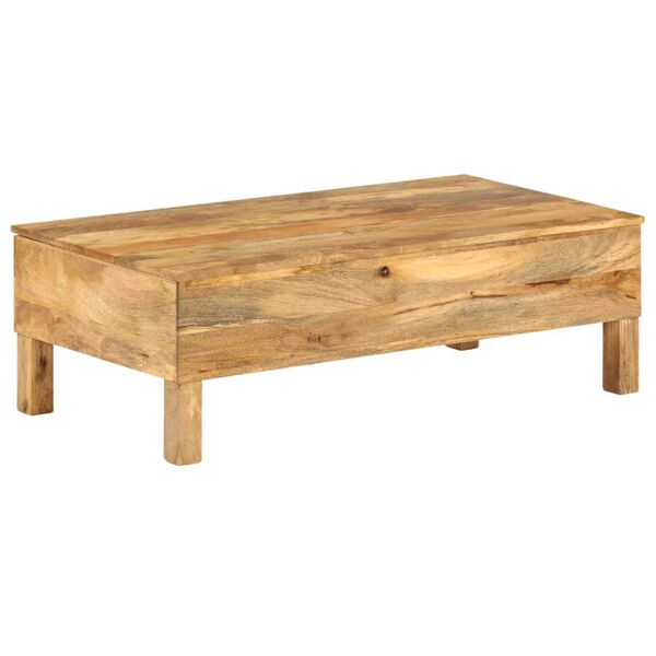 vidaXL Salontafel 110x55x35 cm massief mangohout