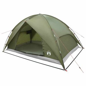 vidaXL Camping Tent met Regenhoes Waterdicht 4-persoons Olijfgroen