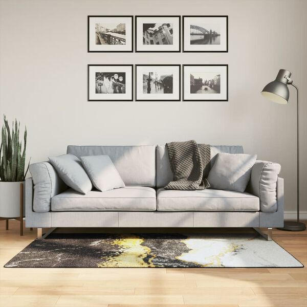 vidaXL Vloerkleed wasbaar 80x150 cm meerkleurig