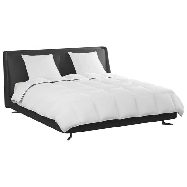 vidaXL Winter Dekbed met kussen 3 pcs Wit Donsveertjes