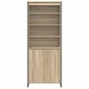 vidaXL Hoge Kasten 2 pcs Sonoma 79 x 36 x 200 cm Bewerkt hout