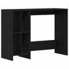 vidaXL Bureau Zwart Eiken Bewerkt hout 102,5 x 35 x 75 cm