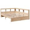 vidaXL Bed met boekenkast zonder matras massief grenenhout 160x200 cm