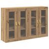 vidaXL Wandkasten 2 st Artisan Eiken 69,5 x 34 x 90 cm Bewerkt hout