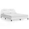 vidaXL Bedframe "Viana" met LED zonder matras wit 160x200 cm
