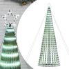 vidaXL LED-kerstboom 1028 LEDs koud wit 403 cm