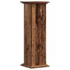 vidaXL Plantenstandaard 33x33x100 cm bewerkt hout oud houtkleurig