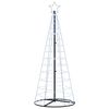 vidaXL LED Kerstboom EKENAS 250 cm 390 LED's Koudwit Staal Koudwit