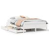 vidaXL Bedframe zonder matras massief grenenhout wit 120x200 cm