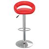 vidaXL Barstoelen 2 st kunstleer rood