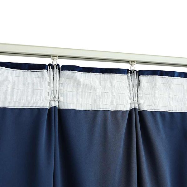 vidaXL Gordijn verduisterend met haken 290x245 cm fluweel blauw