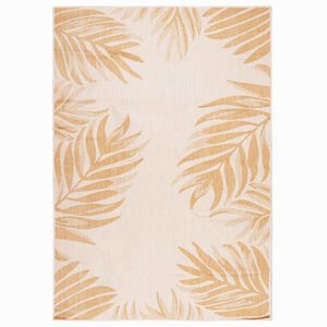 vidaXL Buitenkleed met bladpatroon platgeweven 200x280 cm