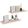 vidaXL Drijvende plank 2 pcs Roze 60 x 18 x 2,5 cm Staal