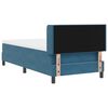 vidaXL Boxspringbed met hoofdeinde Donkerblauw 200 x 100 cm Fluweel