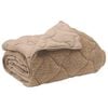 vidaXL Zomer Dekbed Taupe 135 x 200 cm Microfiber en Teddy fleece