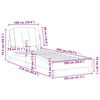 vidaXL Bedframe zonder matras "Zadar" kunstleer bruin 100x200 cm