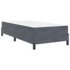 vidaXL Boxspringbed met matras Donkergrijs 90 x 220 cm Stof