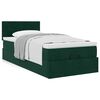 vidaXL Ottoman bed met matras 80x200cm fluweel donkergroen