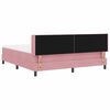 vidaXL Boxspringbed met matras Roze 200 x 180 cm Fluweel