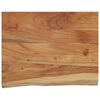 vidaXL Wandschap rechthoekig natuurlijke rand 50x40x2,5 cm acaciahout
