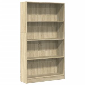 vidaXL Boekenkast 80x24x143 cm bewerkt hout sonoma eikenkleurig