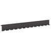 vidaXL Gazonrand 10 st 102 x 10 x 4 cm Staal Zwart
