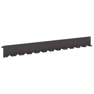vidaXL Gazonrand 10 st 102 x 10 x 4 cm Staal Zwart