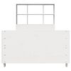 vidaXL Bedframe zonder matras massief grenenhout wit 90x190 cm