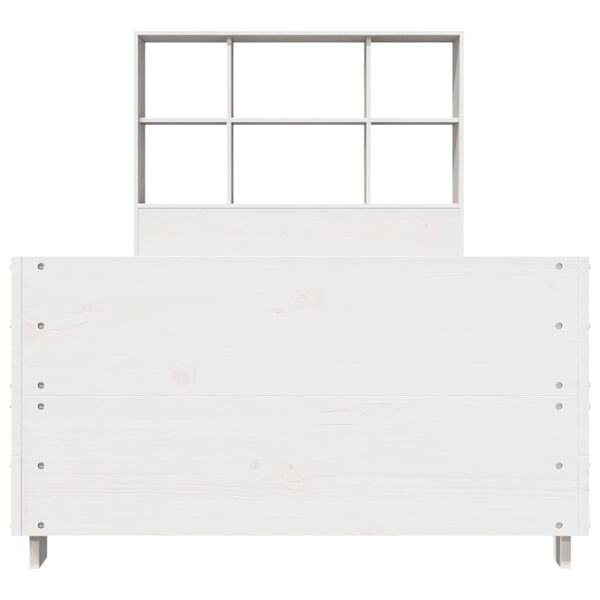 vidaXL Bedframe zonder matras massief grenenhout wit 90x190 cm