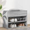 vidaXL Schoenenbank 60x30x45 cm bewerkt hout grijs sonoma eikenkleurig