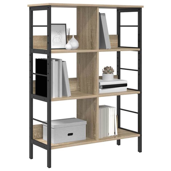 vidaXL Boekenkast Sonoma Eiken 82 x 32 x 112 cm Bewerkt hout