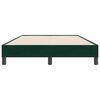 vidaXL Boxspring zonder matras fluweel donkergroen 120x220 cm